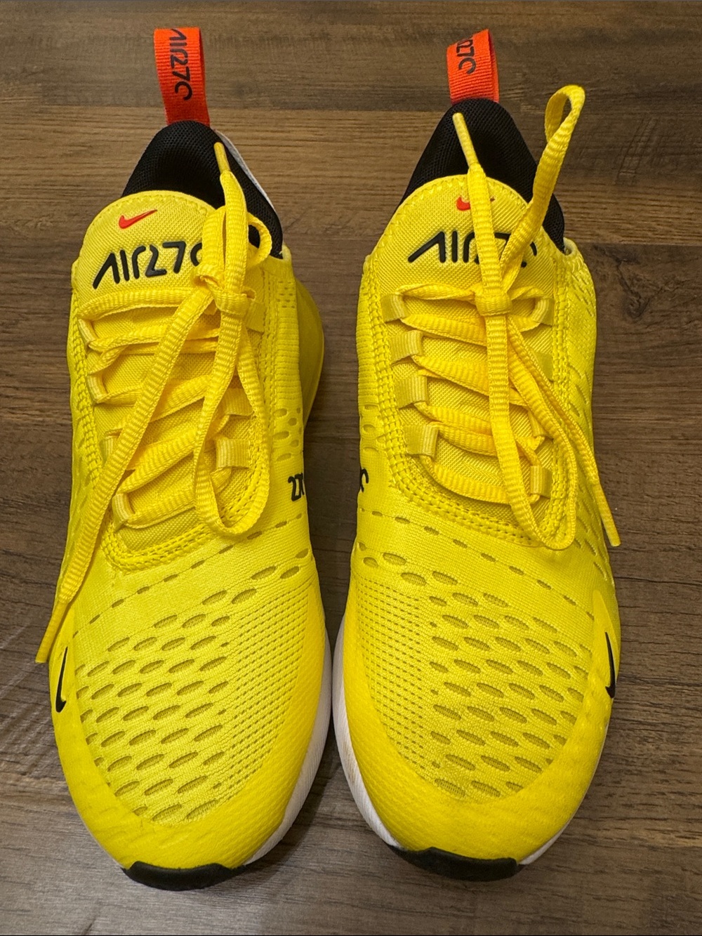 Nike Air Max 270 Bright Yellow and Black Sneakers